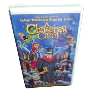 A CHRISTMAS CAROL vintage animated VHS movie in original plastic clamshell case